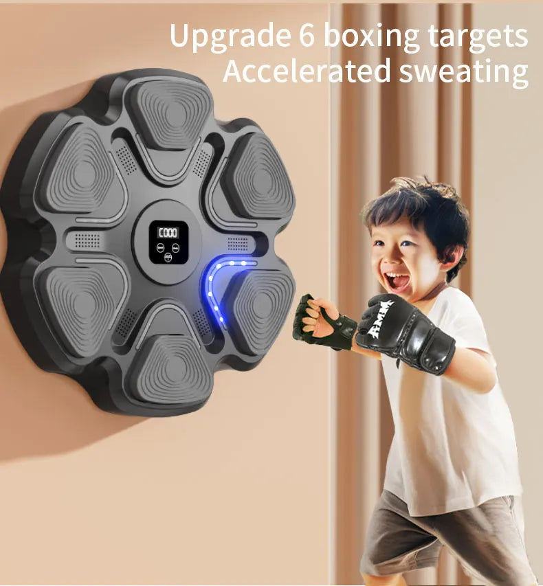 New Smart Music Boxing Machine Adult/Children Sports Fitness Boxing Trainer Home Exercise Response Training Boxing Wall Target