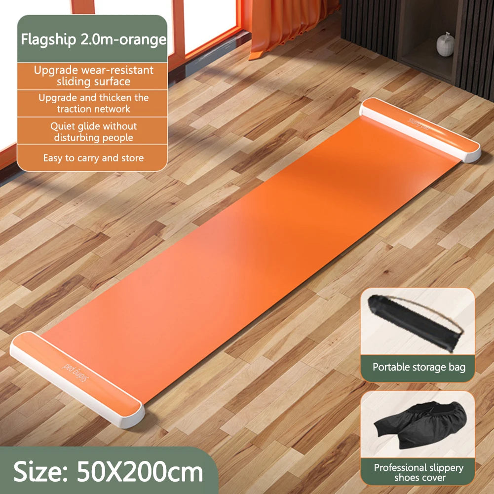 Yoga Sliding Mat Indoor Sport Fitness Glide Pilates Board