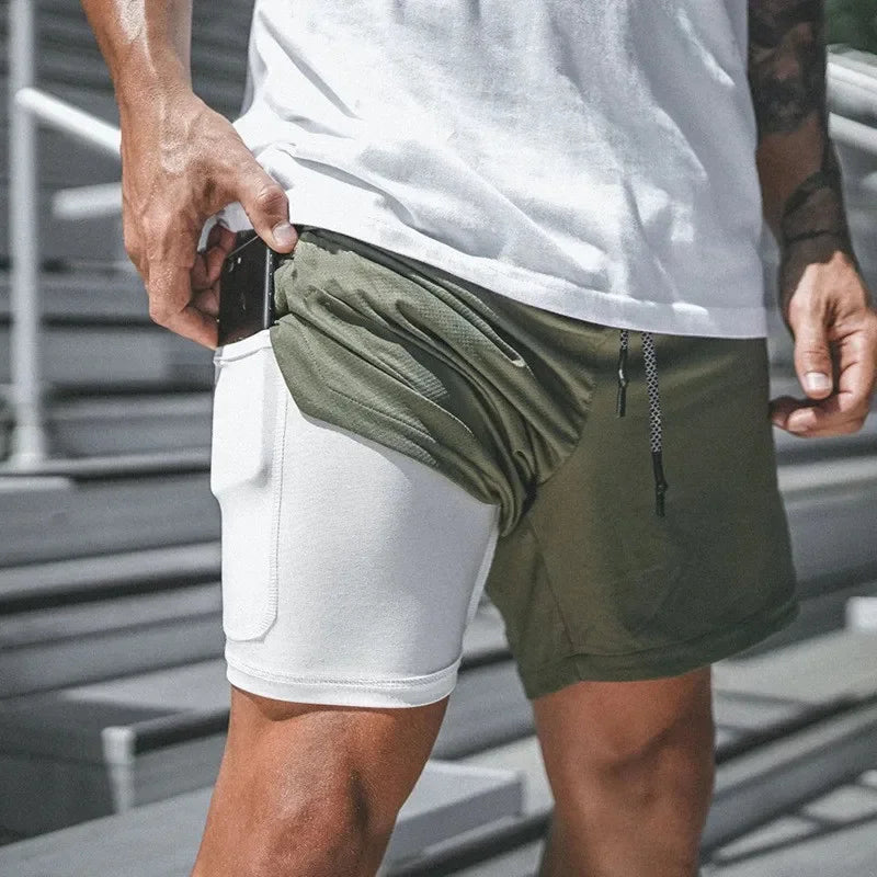 Men’s 2-in-1 Mesh Gym Shorts