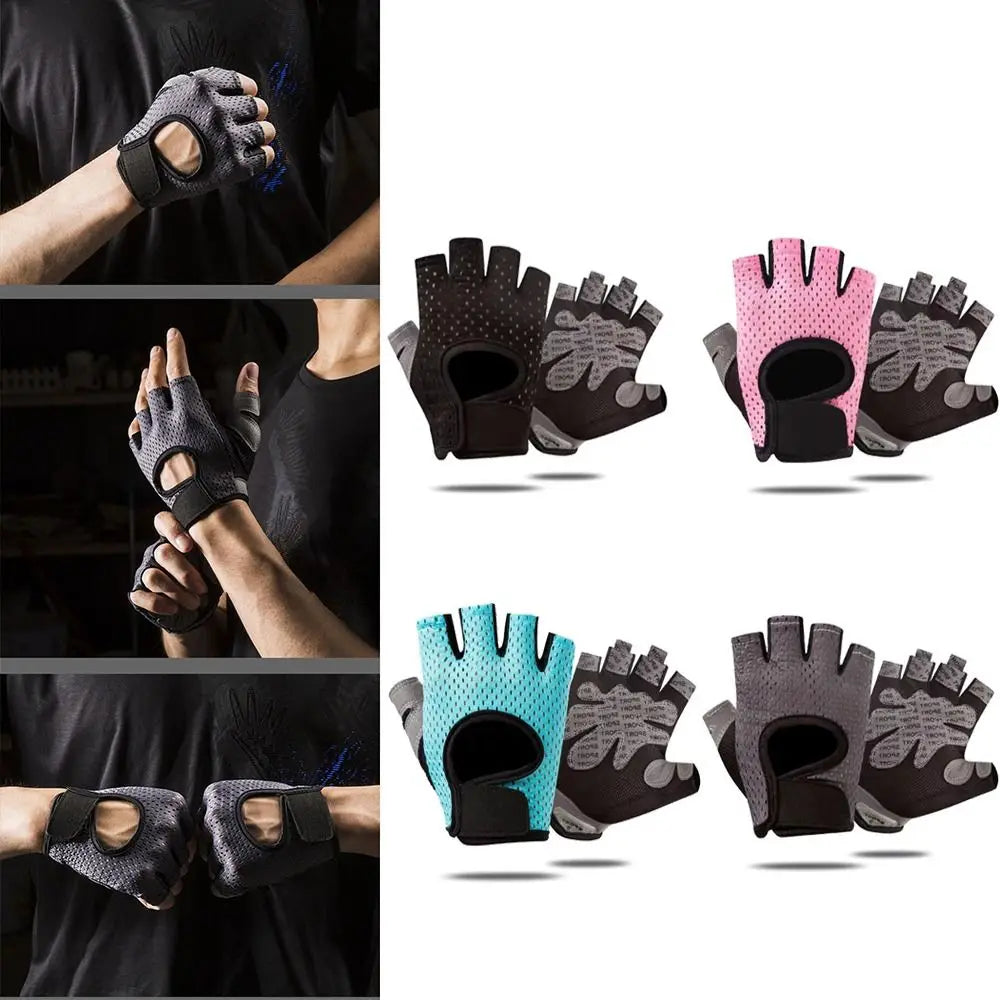 Breathable Workout Gloves for Weightlifting – Fingerless Gym Fitness Gloves for Men & Women