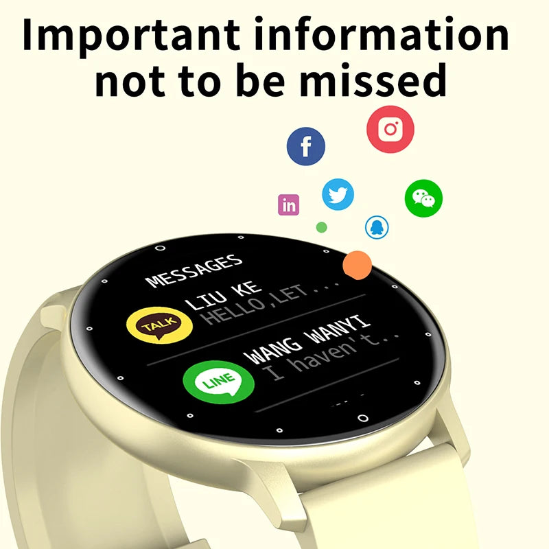 2024 Premium Smartwatch | Waterproof Fitness Tracker for Women & Men