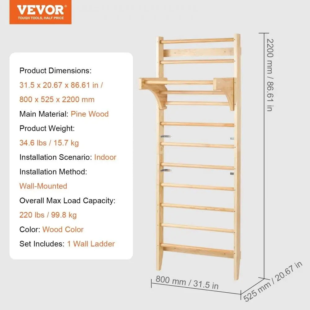 Swedish Ladder Wooden Climbing Frame