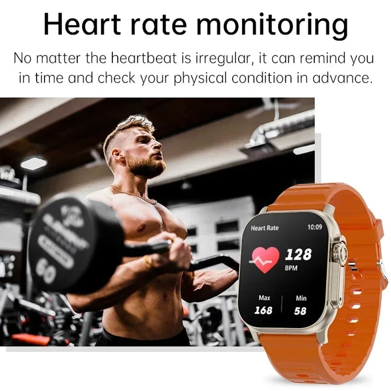 LAXASFIT T900 Ultra Smartwatch | Bluetooth Talk, Heart Rate Monitor, Fitness Tracker