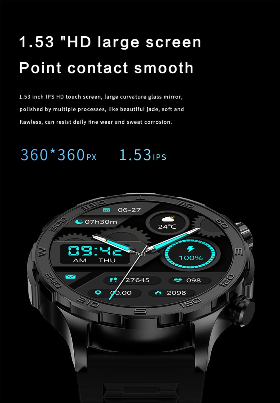 Amoled GPS Smartwatch