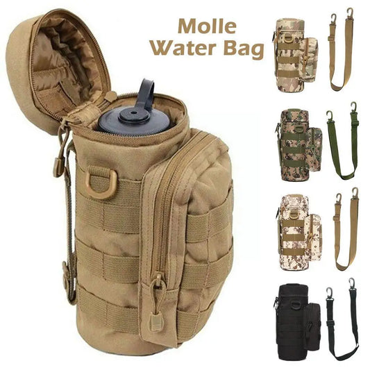 Molle Water Bottle Holder Nylon Hydration Pouch for 32 oz Hiking