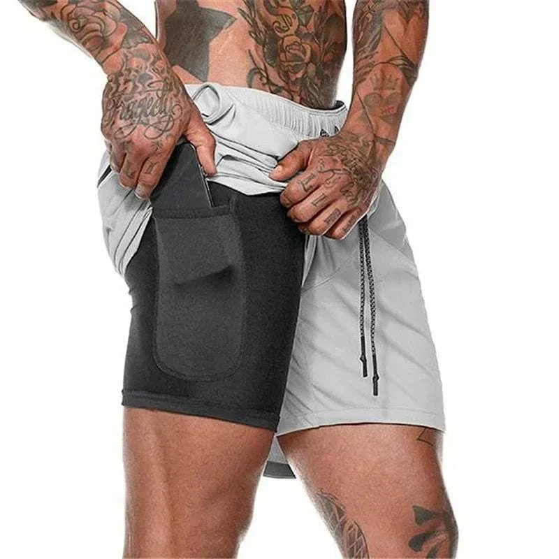 Men’s 2-in-1 Mesh Gym Shorts