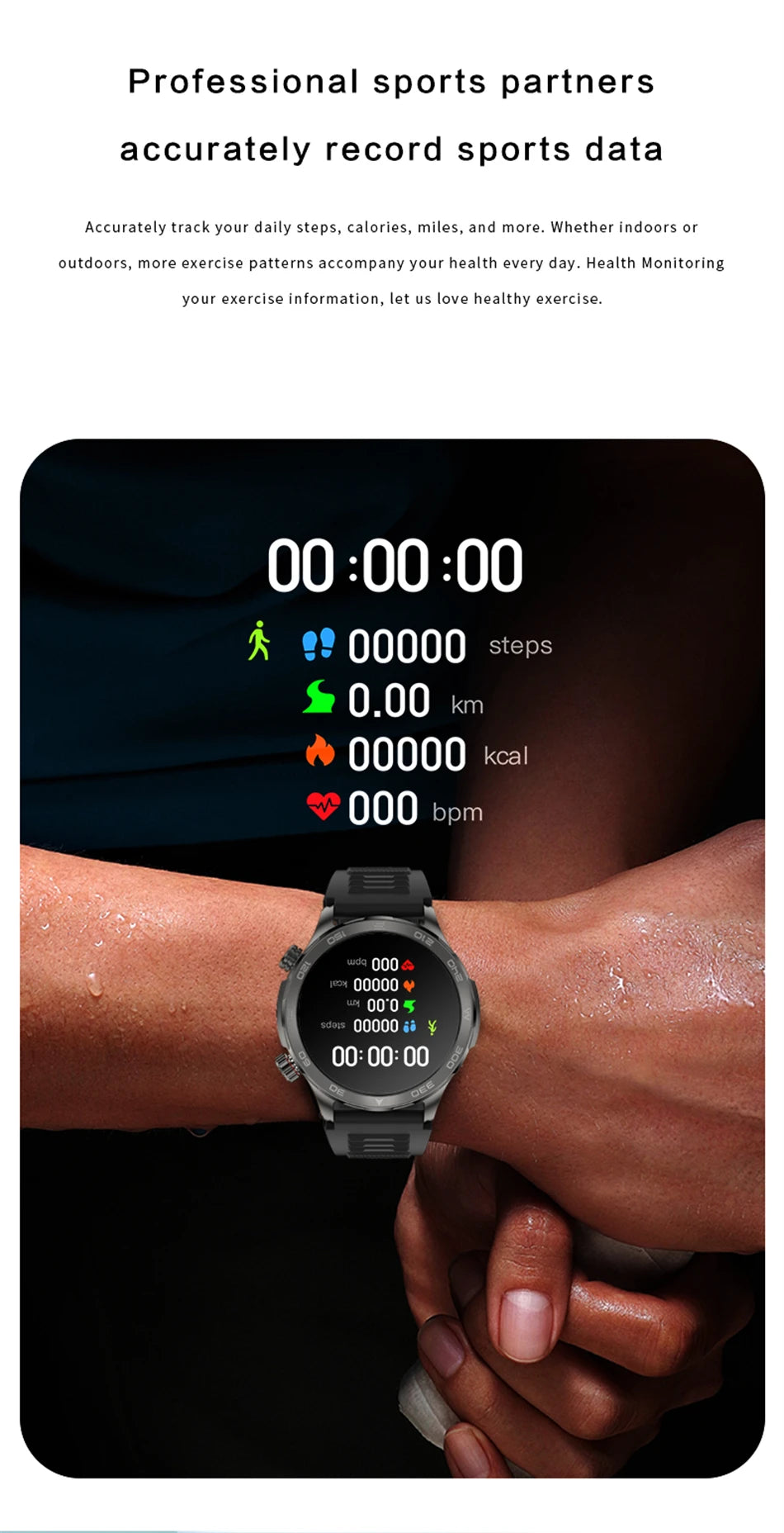 Amoled GPS Smartwatch