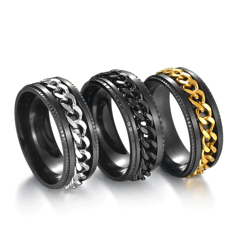 Unisex Link Spin Ring | Gift