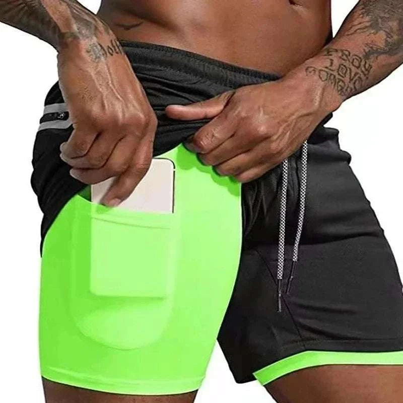 Men’s 2-in-1 Mesh Gym Shorts