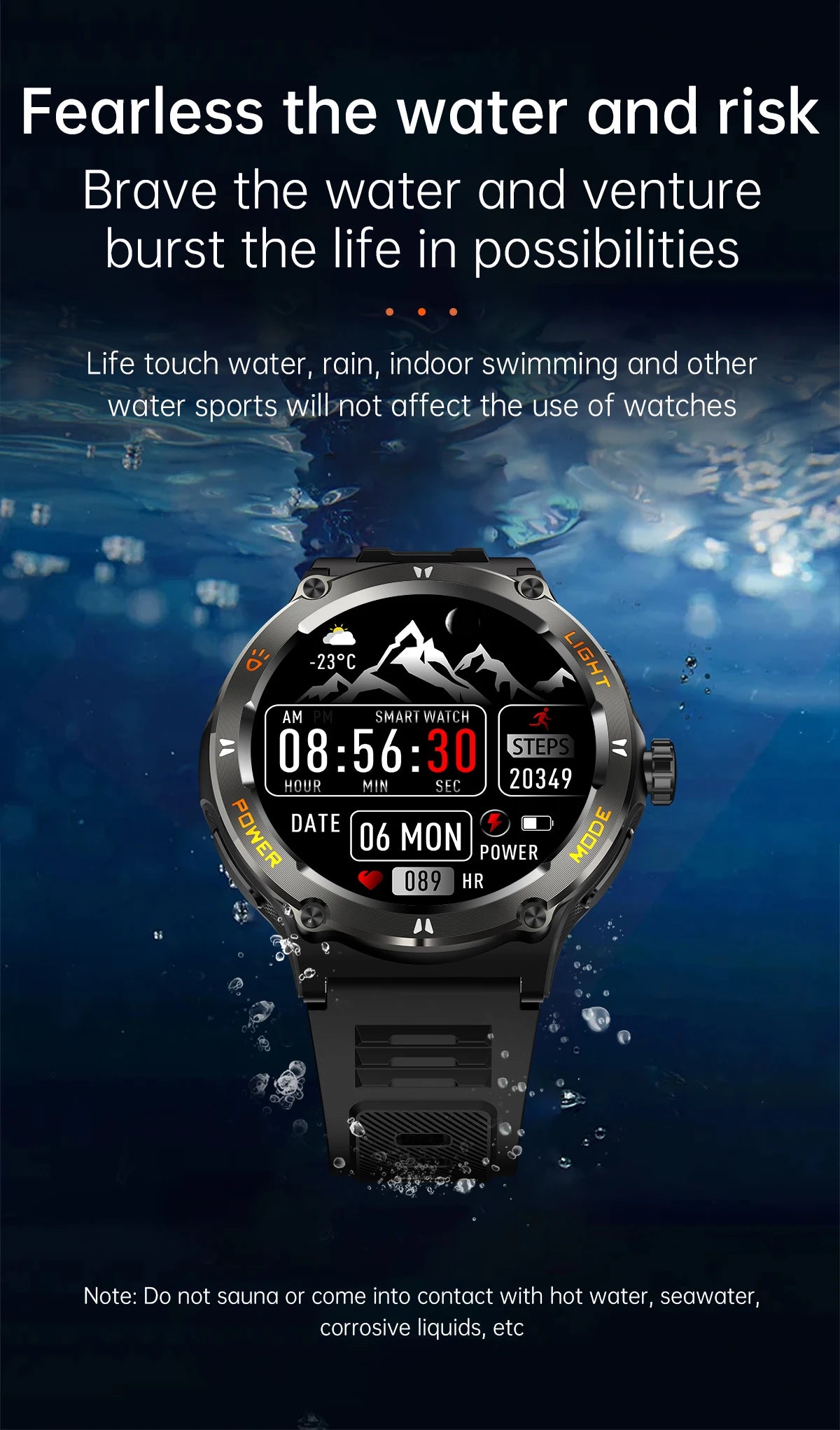 2024 New Rugged Military Smart Watch for Huawei Xiaomi – AMOLED Display