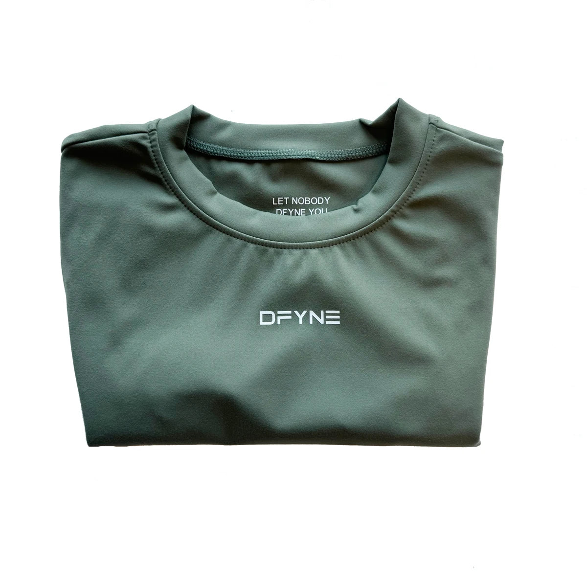 Dfyne Origin Fitted T-Shirt | Short Sleeve Yoga Top | Workout Gym Fitness Sports Tee