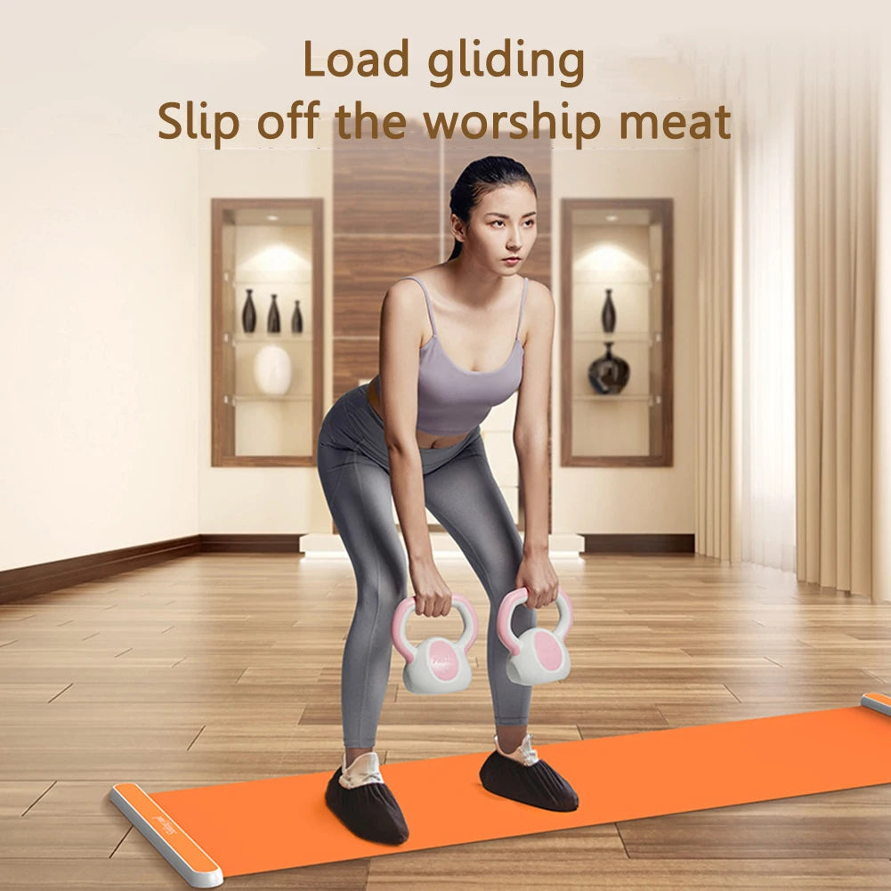 Yoga Sliding Mat Indoor Sport Fitness Glide Pilates Board