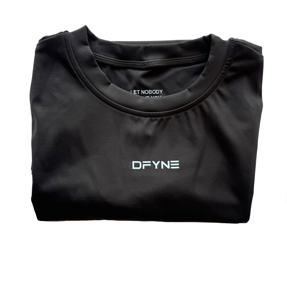 Dfyne Origin Fitted T-Shirt | Short Sleeve Yoga Top | Workout Gym Fitness Sports Tee