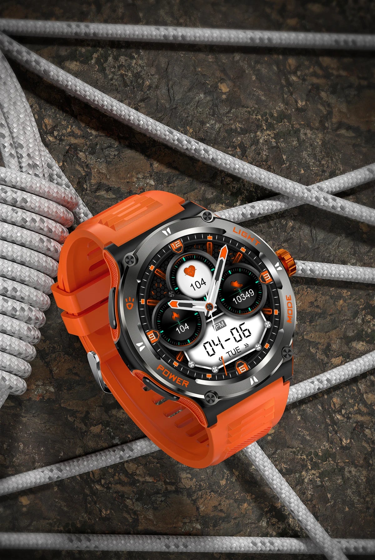 2024 New Rugged Military Smart Watch for Huawei Xiaomi – AMOLED Display