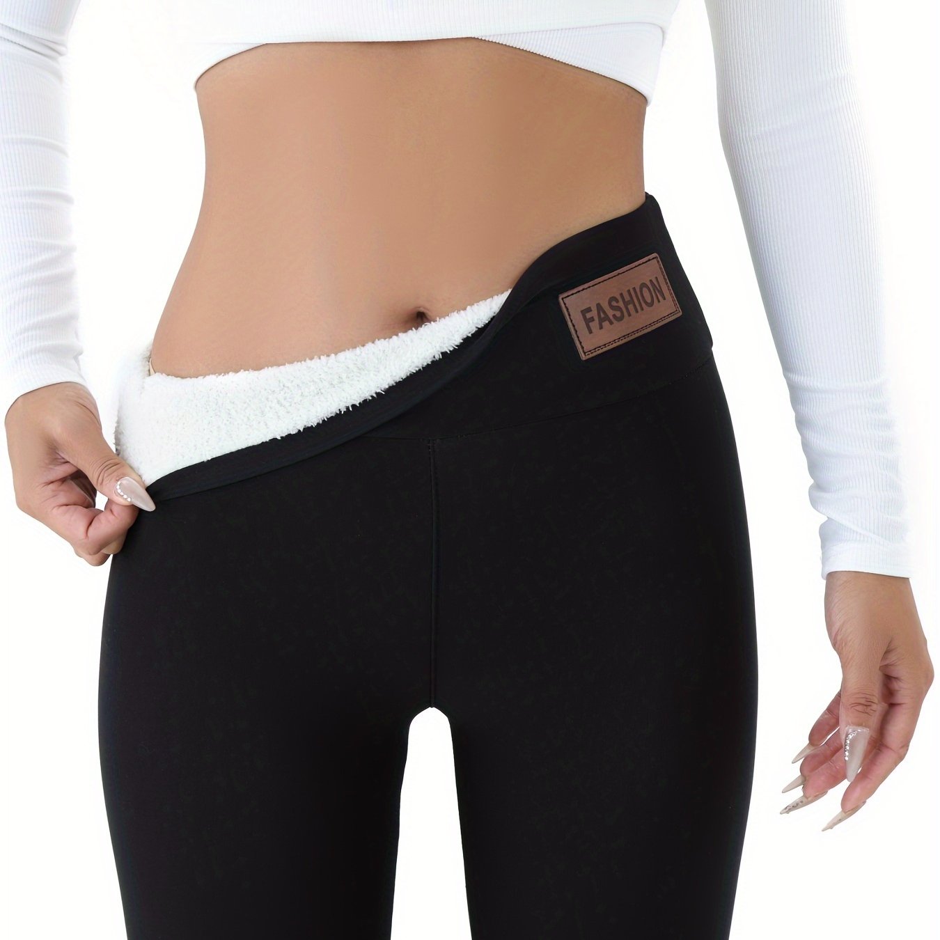 Women's Cozy Fleece-Lined High-Elasticity Leggings