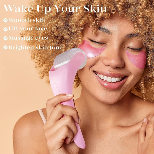 Ice Roller Facial Massager for Puffy Skin and Pore Tightening