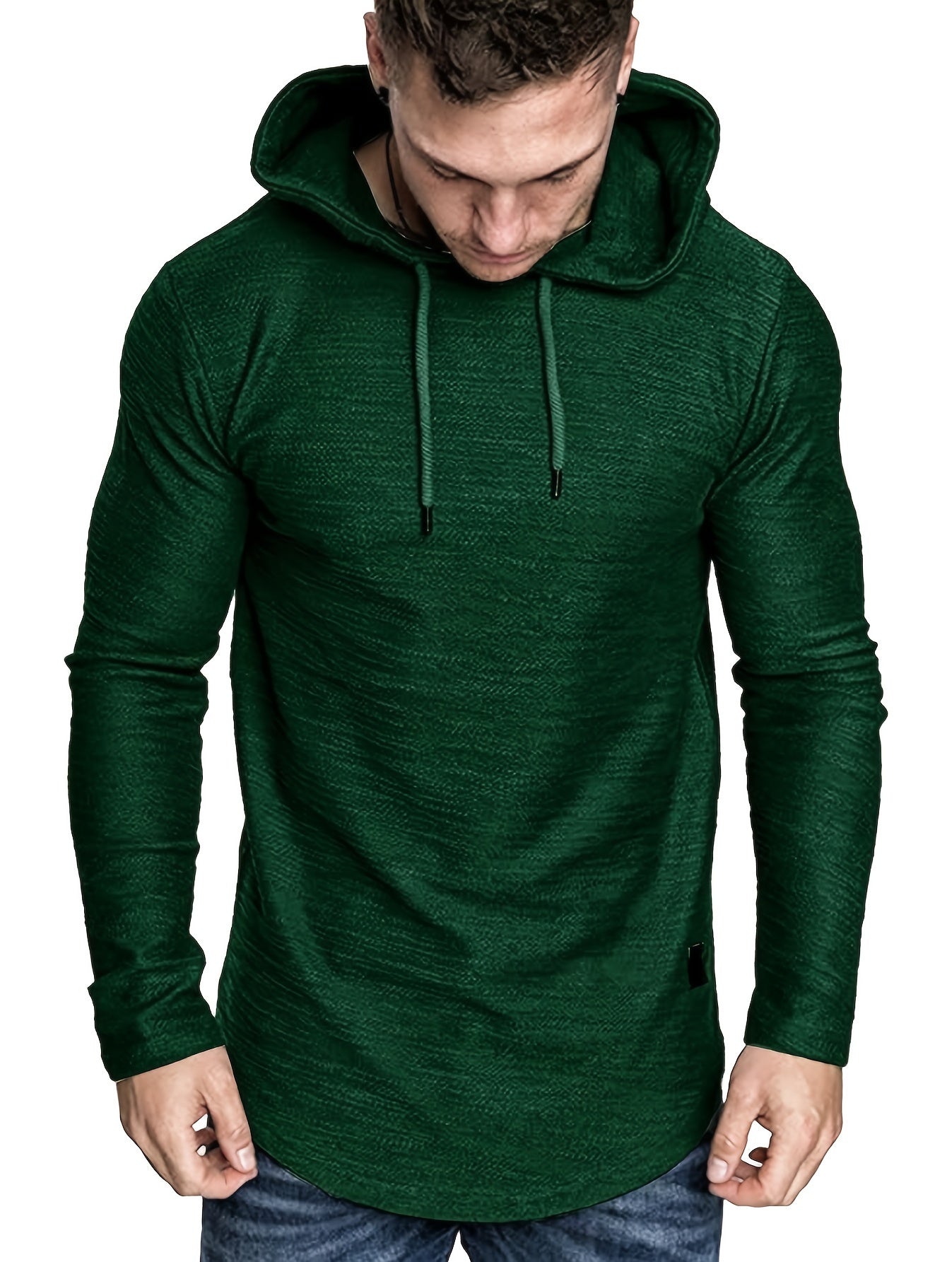 Men’s Long-Sleeved Casual Sports Hoodie T-Shirt