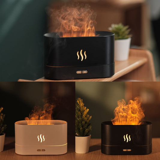Flame Light Aroma Diffuser & Mist Humidifier with Ultrasonic Cool Mist