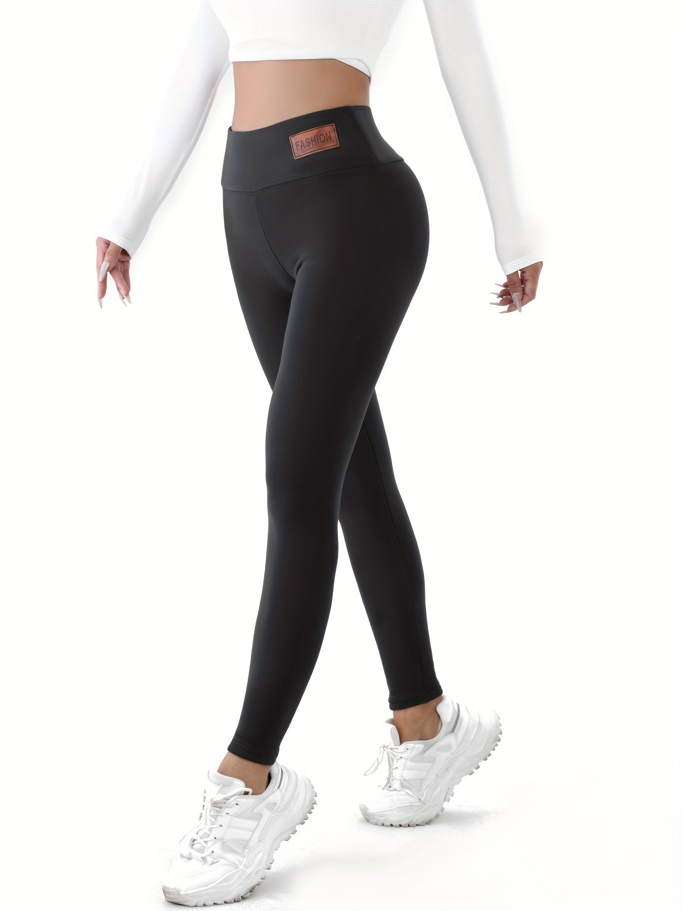 Women's Cozy Fleece-Lined High-Elasticity Leggings