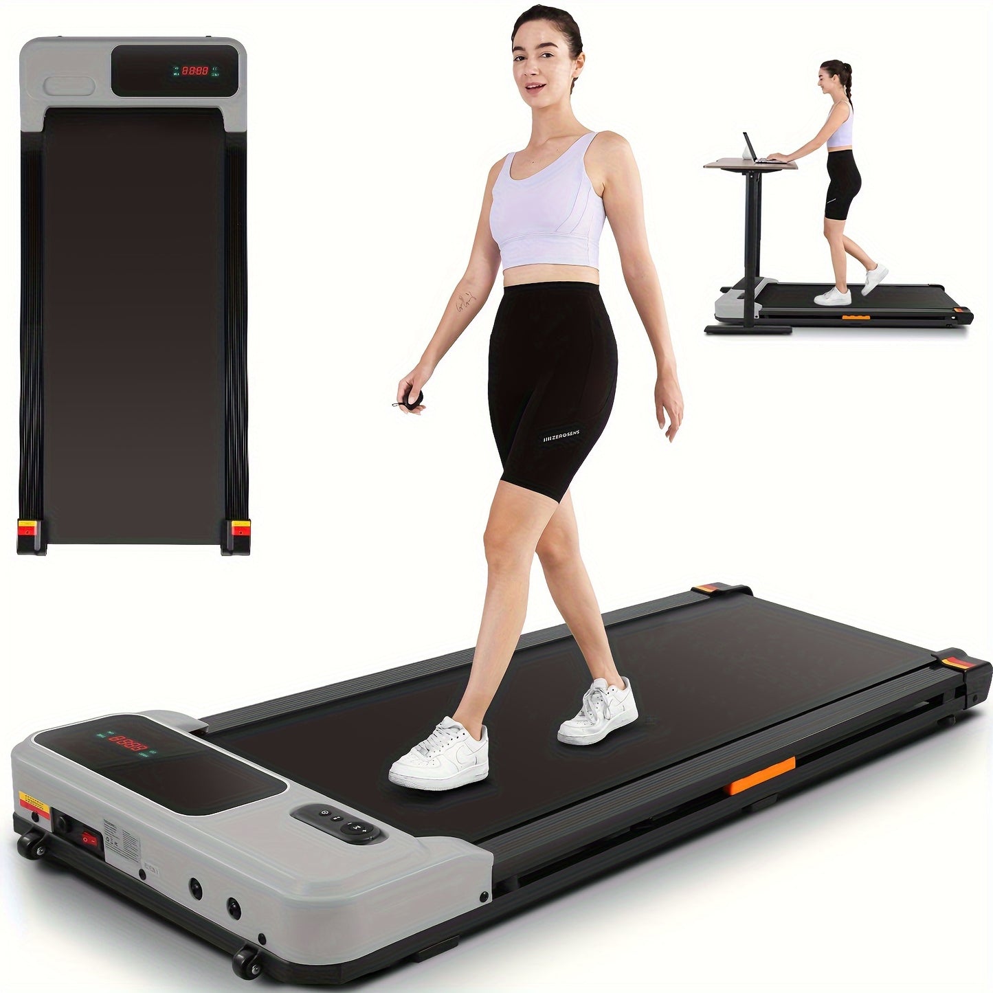 Under Desk Treadmill - 2.5HP Walking Pad with Remote Control