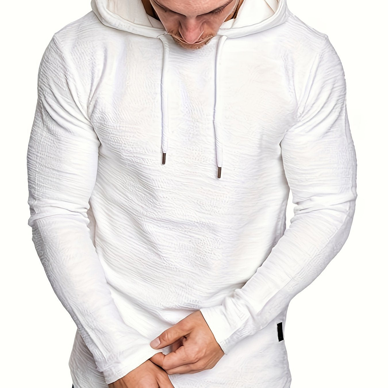 Men’s Long-Sleeved Casual Sports Hoodie T-Shirt