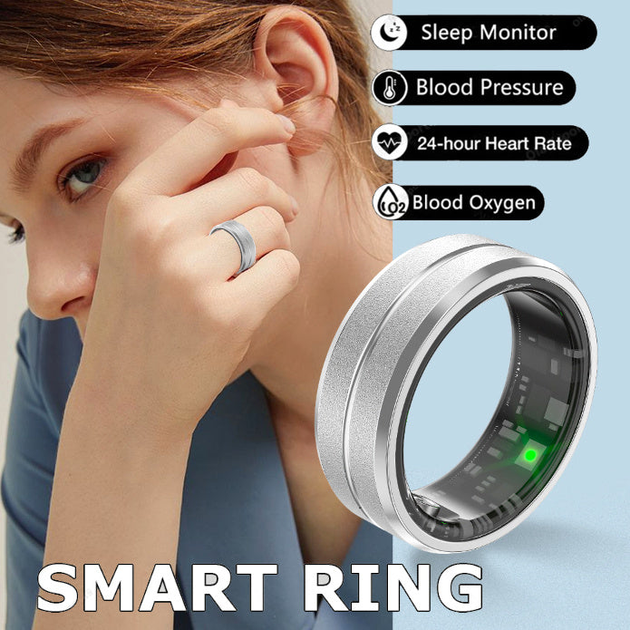 Smart Ring for Men and Women – Heart Rate, Blood Oxygen Monitor, Multi-Sport Modes, Sleep Tracker, IP68 Waterproof, Compatible with Android & iOS